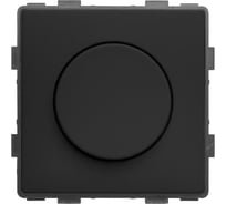 Диммер Vell черный, механический поворотный 48x48 мм, модуль 1379027