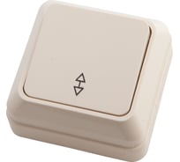 1-клавишный проходной выключатель АБК-СИЛА 10А "АЛЬТАИР" слоновая кость 1 шт 5400110