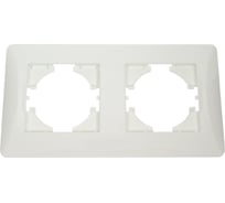 Рамка SPL 2 поста, белый, серия BW 205202