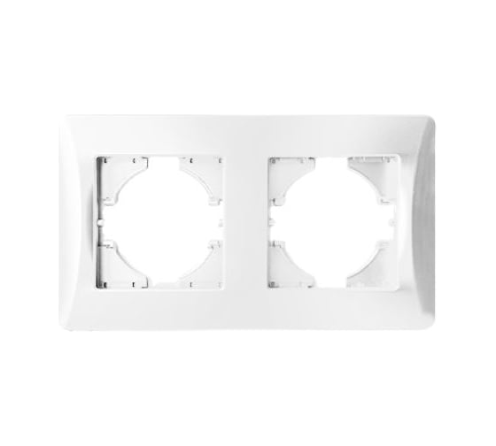 Рамка SPL 2 поста, белый, серия BW 205202
