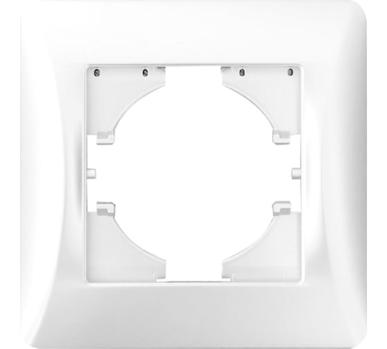 Рамка SPL 1 пост, белый, серия BW 205201