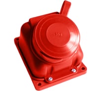 Розетка 1-оместная штепсельная переносная с заземляющим контактом брызгозащищенная ООО "ОПТИКОМ ЭЛЕКТРИК" РП 16-132 угловая 400200.00051.к