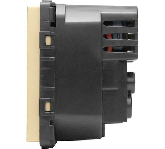 Розетка Vell золотая, электрическая 54x54 мм 16А 250В, USB-A, USB-C, модуль, {GD-EUAC} 1378997