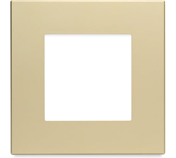 Рамка Vell золотая, пластик, 1 пост, 86x86 мм, модуль, {GD1P-PC} 1379077