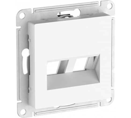 Накладка двойная Systeme Electric ATLASDESIGN для информационных функций типа Keystone, ЛОТОС ATN001390