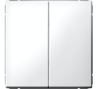 Выключатель 2-клавишный ArtGallery Systeme Electric 10 АХ, механизм, быстрозажимные клеммы, Лотос GAL001351S