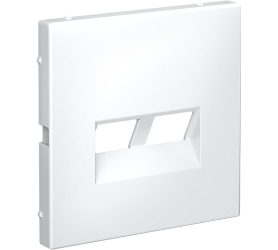 Накладка двойная Systeme Electric ARTGALLERY для информационных функций типа Keystone, БЕЛЫЙ GAL000190