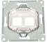 Накладка двойная Systeme Electric ARTGALLERY для информационных функций типа Keystone, БЕЛЫЙ GAL000190 3