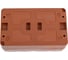 Розетка двойная с заземлением со шторками Systeme Electric AtlasDesign Profi IP54, 16 АХ, 250 В, открытой установки, Терракотовый ATN547026 4