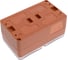 Розетка двойная с заземлением со шторками Systeme Electric AtlasDesign Profi IP54, 16 АХ, 250 В, открытой установки, Терракотовый ATN547026 5