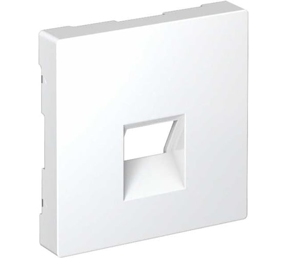 Накладка Systeme Electric ATLASDESIGN  для информационных функций типа Keystone, БЕЛЫЙ ATN000184 1