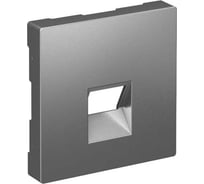 Накладка Systeme Electric ATLASDESIGN для информационных функций типа Keystone, СТАЛЬ ATN000984
