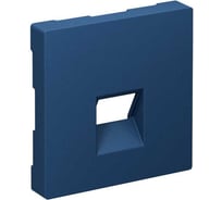 Накладка Systeme Electric ATLASDESIGN  для информационных функций типа Keystone, АКВАМАРИН ATN001184