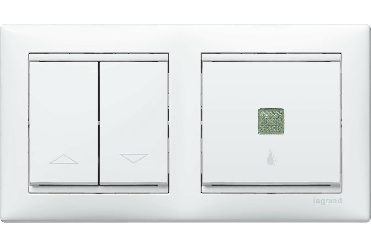 Выключатель для рольставней Legrand БЕЛ VLN 774404 - выгодная цена ...