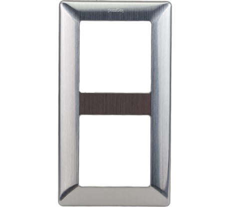 Рамка Legrand Valena LIFE  "Сталь".2-постовая универсальная 754152