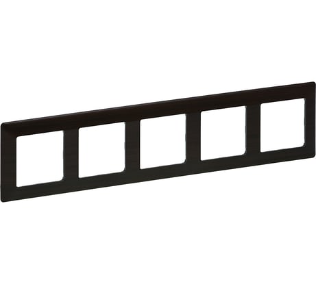 Рамка Legrand Valena LIFE  "Темное дерево".5-постовая универсальная 754175