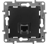 Компьютерная розетка Legrand Etika Антрацит RJ45, категория 5е UTP 672641 18322597