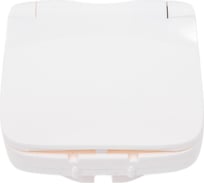 Лицевая панель Legrand Valena ALLURE розетки 2К+З с крышкой.Белая 754845