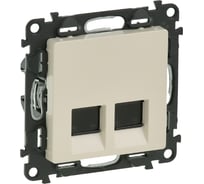 Компьютерная розетка Legrand Valena LIFE DIY Сл.кость RJ45 2-ая 5 кат UTP 753541