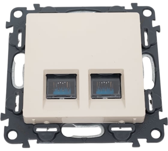 Компьютерная розетка Legrand Valena LIFE DIY Сл.кость RJ45 2-ая 5 кат UTP 753541