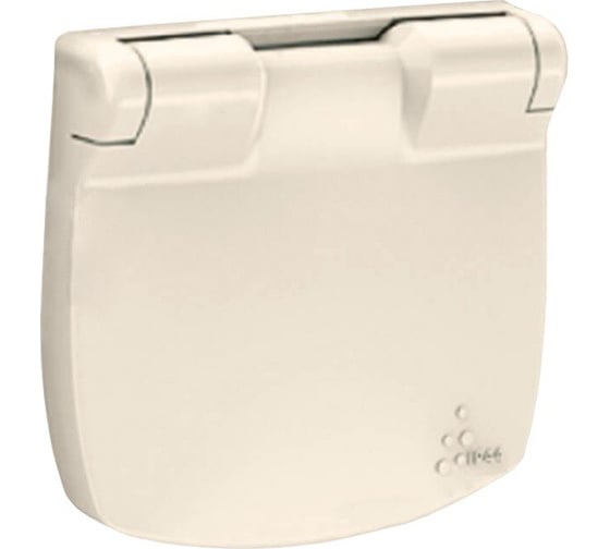 Лицевая панель Legrand Valena ALLURE  розетки 2К+З с крышкой.Слоновая кость 754846 1