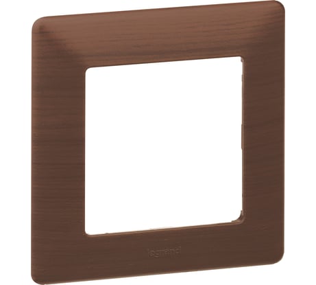 Рамка Legrand Valena LIFE  "Темное дерево".1-постовая универсальная 754171