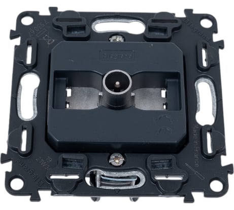 TV розетка Legrand Valena Мех IN'MATIC проходная 1,5дБ/14дБ 0-2400 МГц. 753067