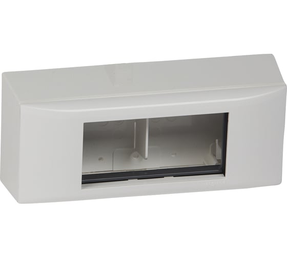 Рамка Legrand Mosaic 4 модуля - для DLPlus с профилем 20 мм - белая 31613