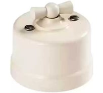 Выключатель 2-клавишный Electraline пластик, цвет слоновая кость B1-202-211