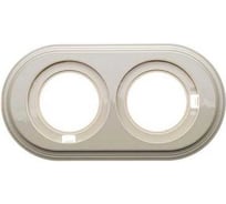 Рамка 2-х постовая Electraline пластик, цвет слоновая кость BF1-620-211