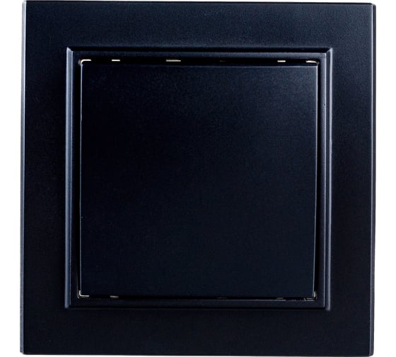 1-клавишный выключатель STEKKER PSW10-9003-03, 250V, 10А, серия Эрна, черный 39472