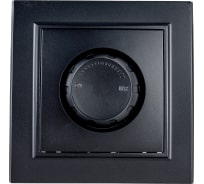 Диммирующий выключатель STEKKER PSW10-9006-03, 250V, 600W, серия Эрна, черный 39474