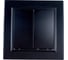 2-клавишный выключатель STEKKER PSW10-9004-03, 250V, 10А, серия Эрна, черный 39473 1