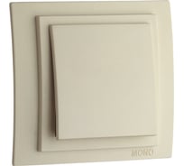 1-клавишный выключатель MONO ELECTRIC Larissa, кремовый 103-171725-100
