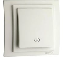 Проходной переключатель MONO ELECTRIC Larissa, слоновая кость 103-010125-112