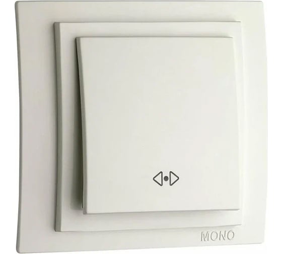 Проходной переключатель MONO ELECTRIC Larissa, слоновая кость 103-010125-112