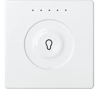 Сенсорный 1-клавишный выключатель Simon с тематической маркировкой Т1, регулирования, белый 8000613-030