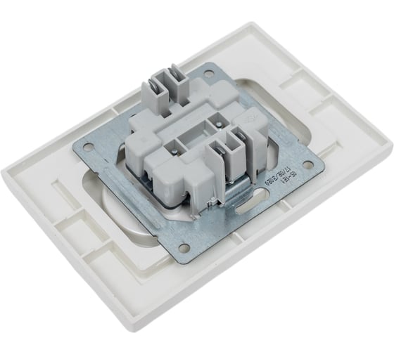 2-я розетка MONO ELECTRIC Despina без заземления, жемчуг 102-252505-121