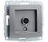 Механизм TV розетки MONO ELECTRIC L/D, с экраном, антрацит 500-002405-138 1