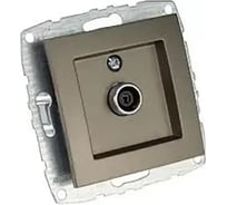 Механизм TV розетки MONO ELECTRIC L/D, с экраном, бронза 500-002305-138