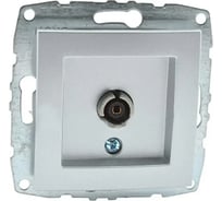 Механизм TV розетки MONO ELECTRIC L/D, с экраном, серебро 500-002105-138