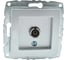 Механизм TV розетки MONO ELECTRIC L/D, с экраном, серебро 500-002105-138 1