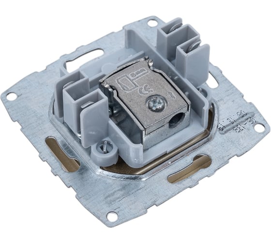Механизм Tv розетки MONO ELECTRIC L/D, с экраном, титан 500-002205-138