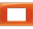 Рамка прямоугольная Legrand Livinglight 3 модуля, цвет оранжевый LNA4803OD 1