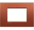 Рамка прямоугольная Legrand Livinglight 3 модуля, цвет красный шелк LNA4803RK 1