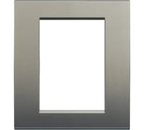 Рамка прямоугольная Legrand Livinglight 3+3 модуля, цвет серый шелк LNA4826AE