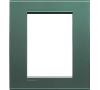 Рамка прямоугольная Legrand Livinglight 3+3 модуля, цвет зелёный шелк LNA4826PK