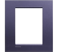 Рамка прямоугольная Legrand Livinglight 3+3 модуля, цвет синий шелк LNA4826CB