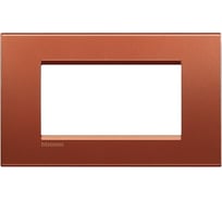 Рамка прямоугольная Legrand Livinglight 4 модуля, цвет красный шелк LNA4804RK