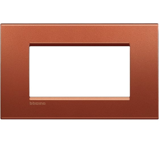 Рамка прямоугольная Legrand Livinglight 4 модуля, цвет красный шелк LNA4804RK